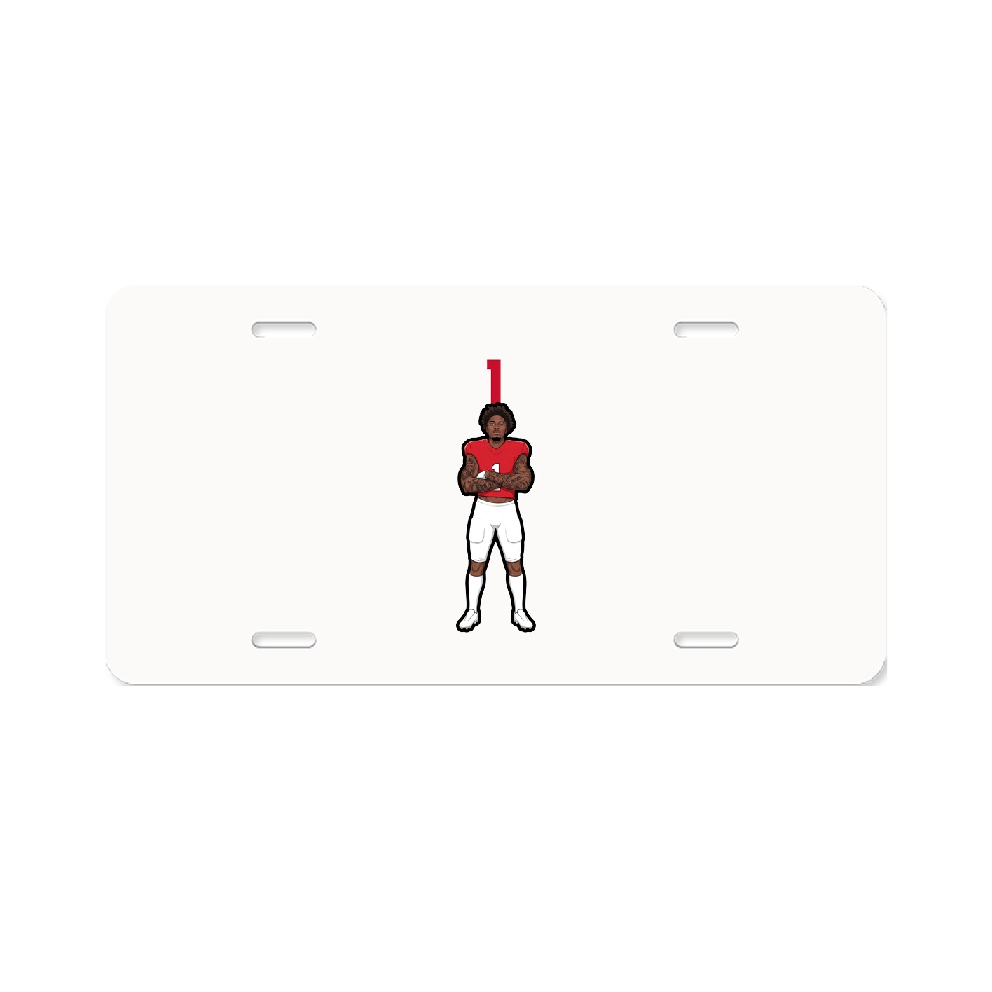 License Plate — Number Top in Classic