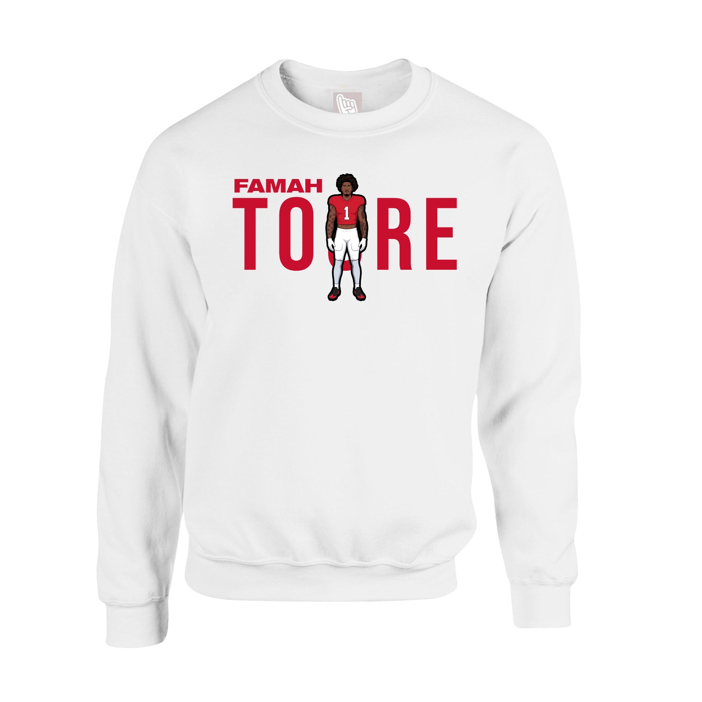Fleece Crew — Player Name in White