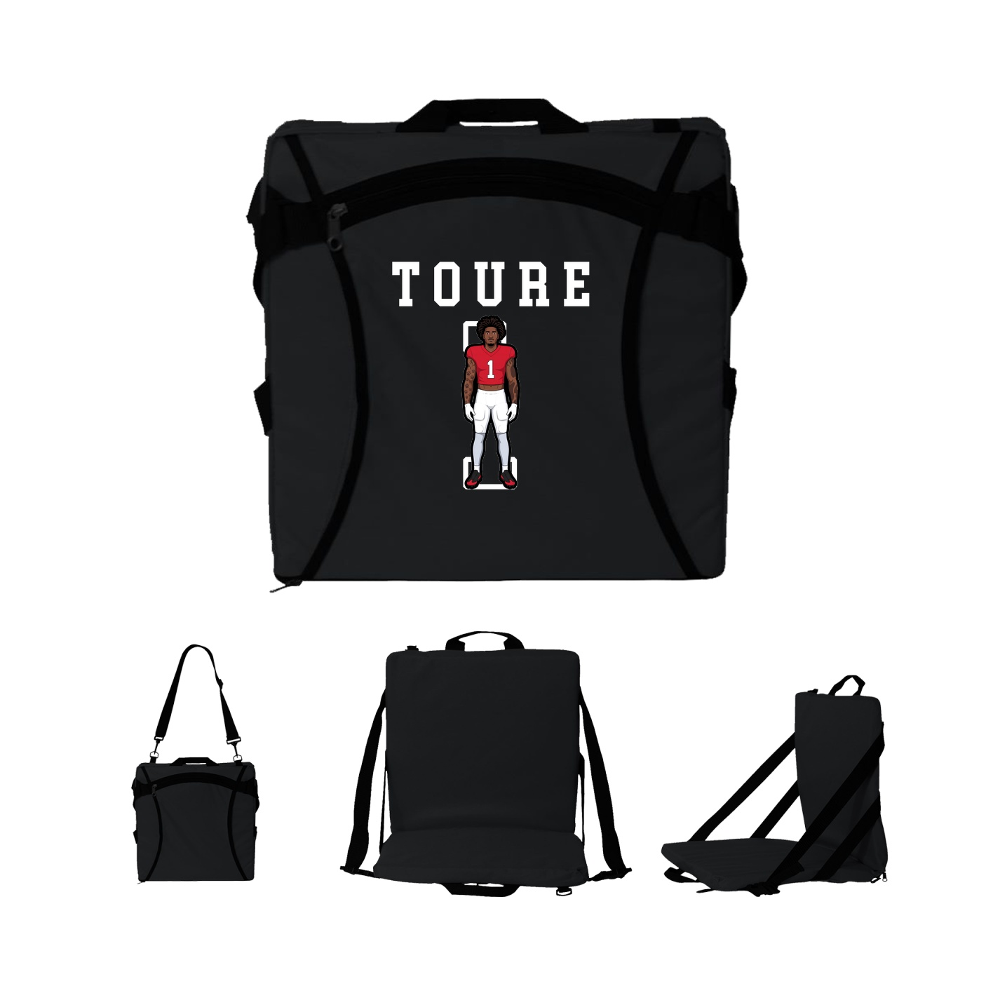 Folding Stadium Seat — Shirsey in Black