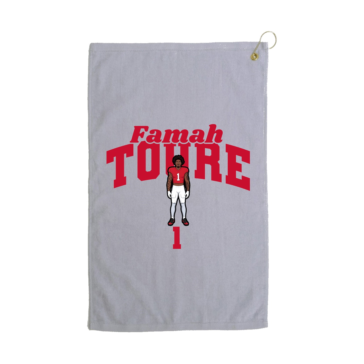 Golf Towel — Signature Arch in Grey