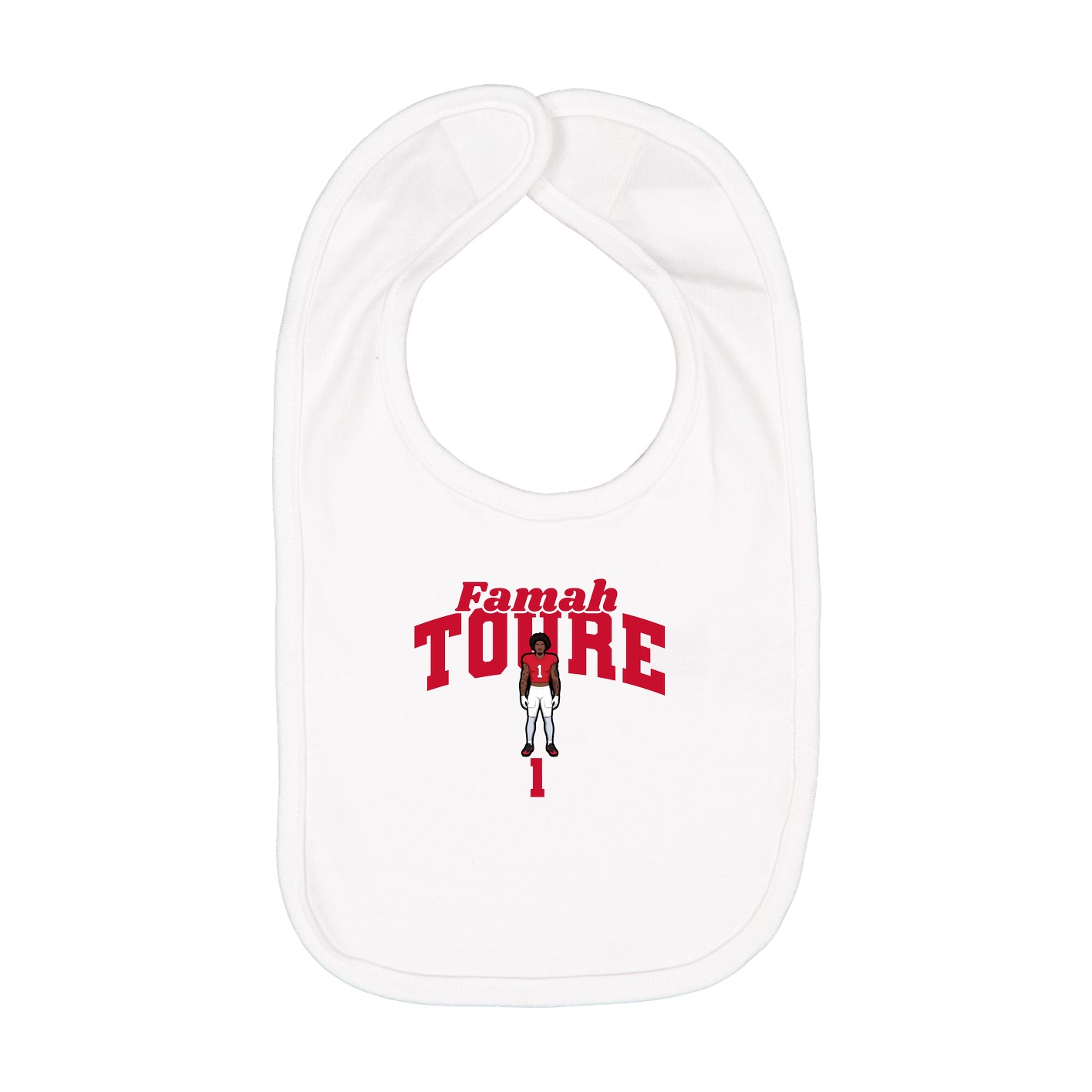 Infant Bib — Signature Arch in White