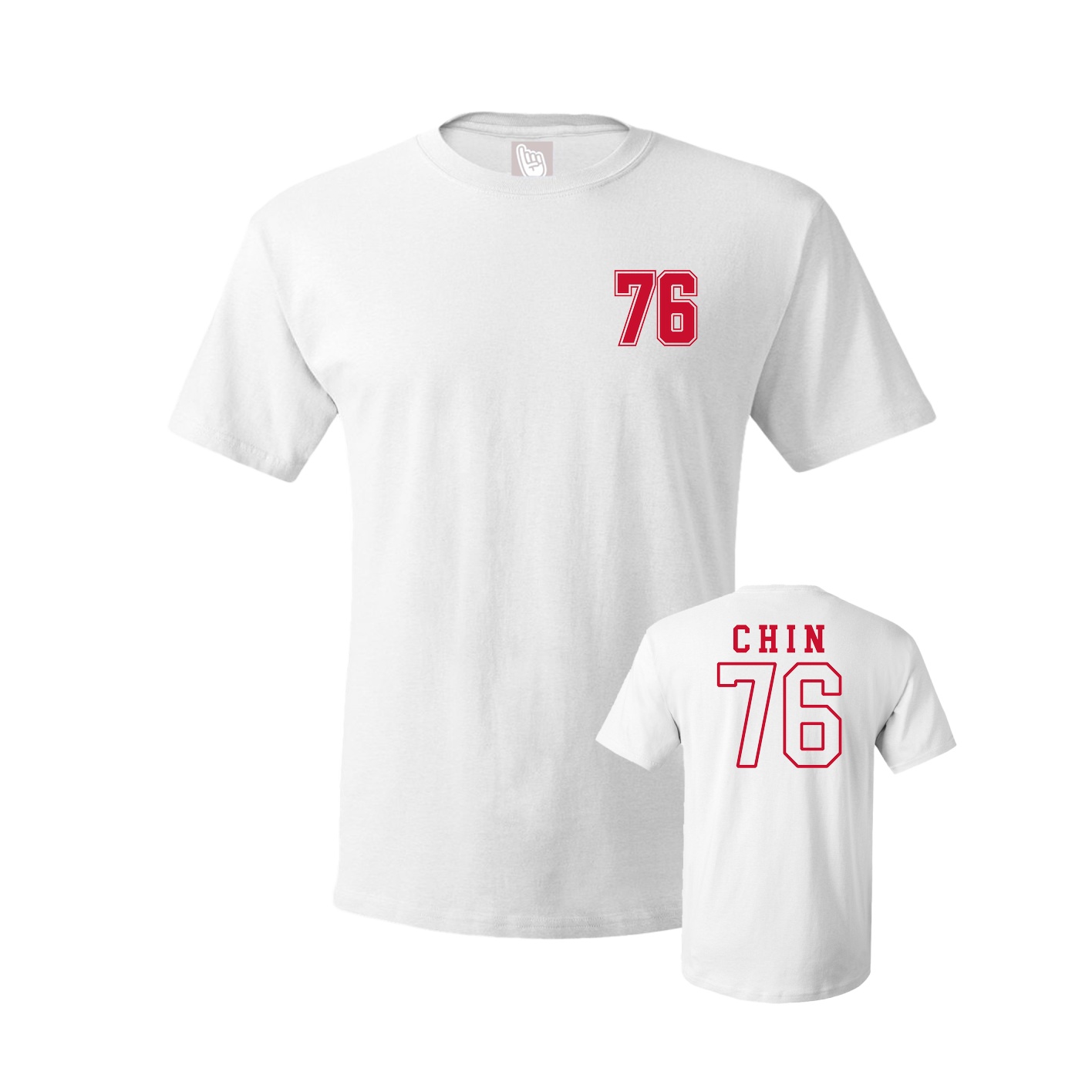 Tee — Chest Back in White