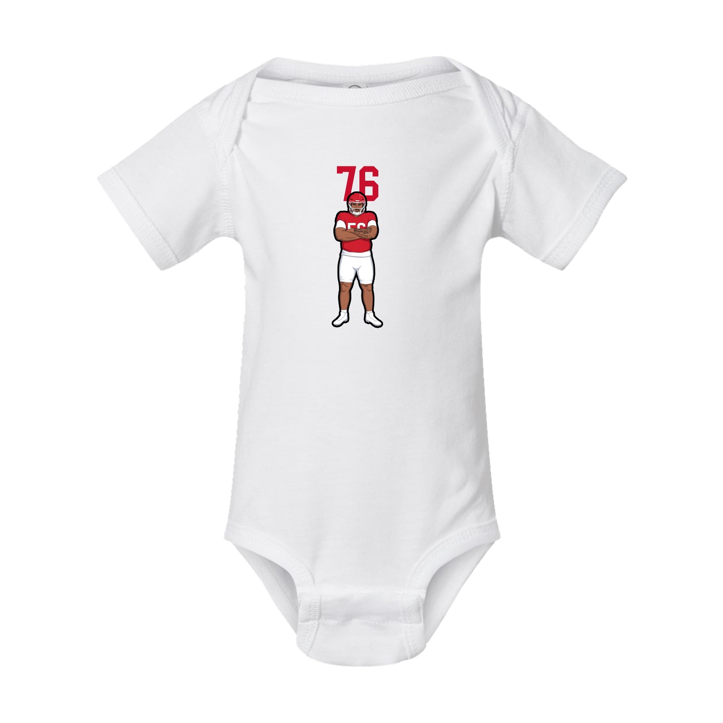Baby Onesie — Number Top in White