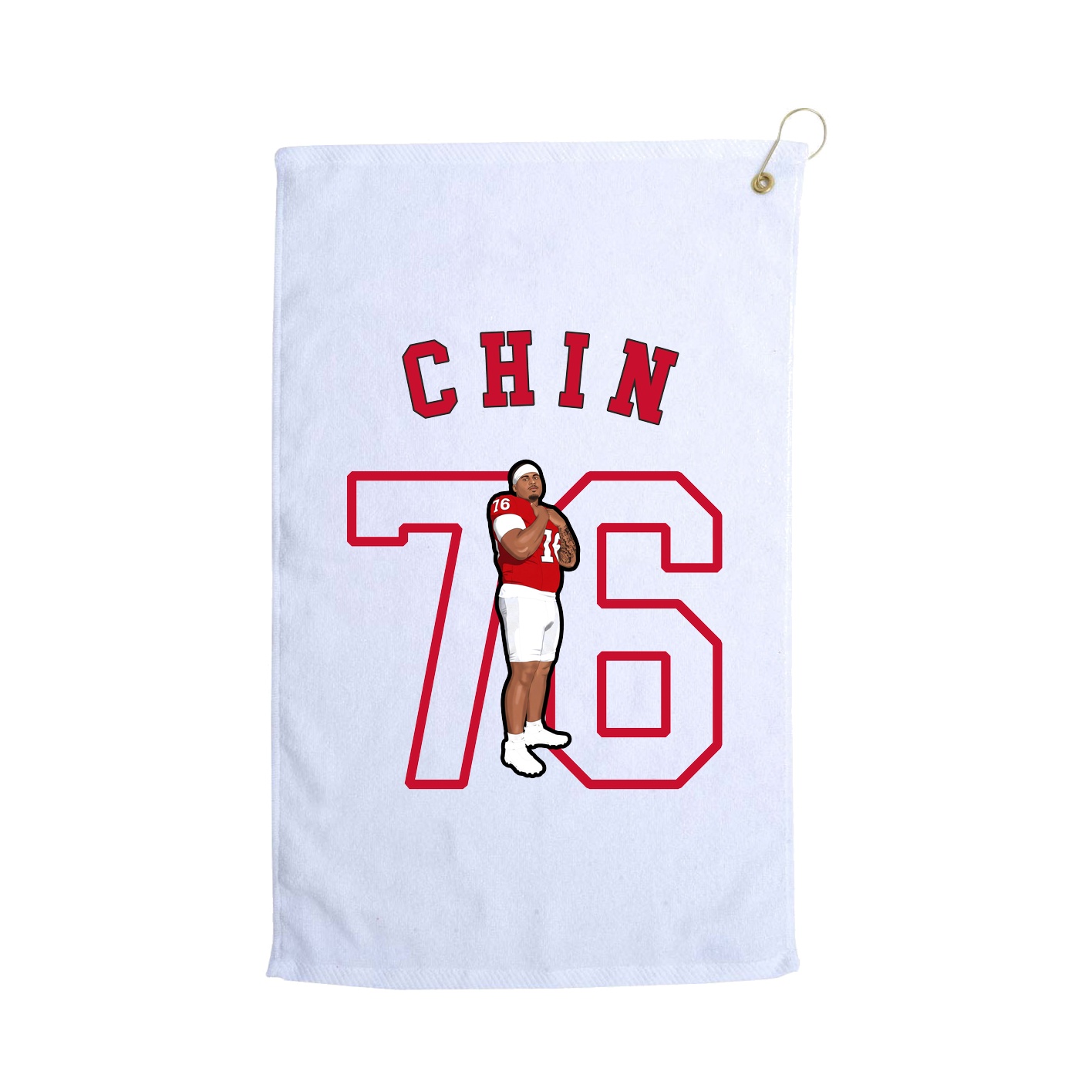 Golf Towel — Shirsey Arch in White