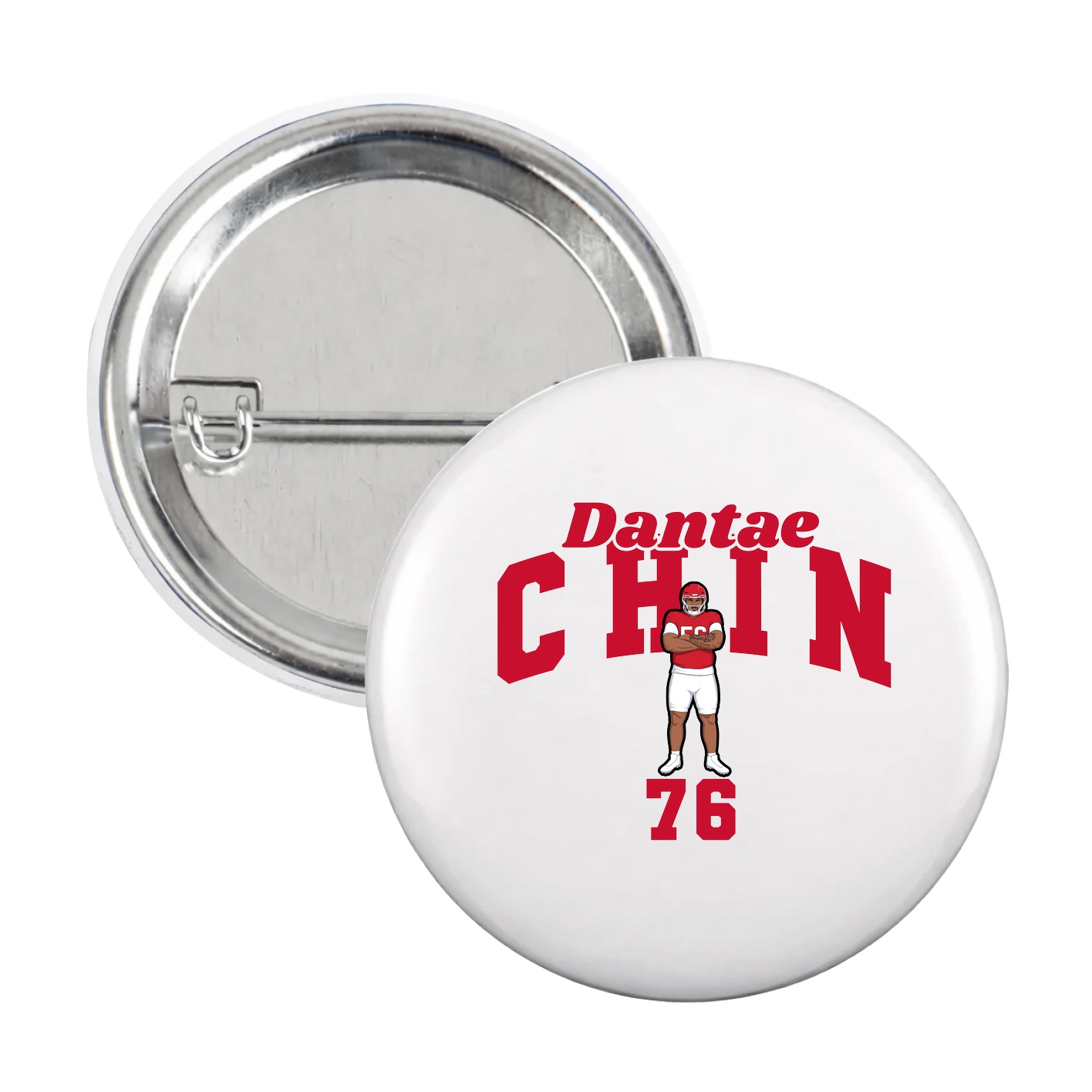 Game Day Button — Signature Arch in White