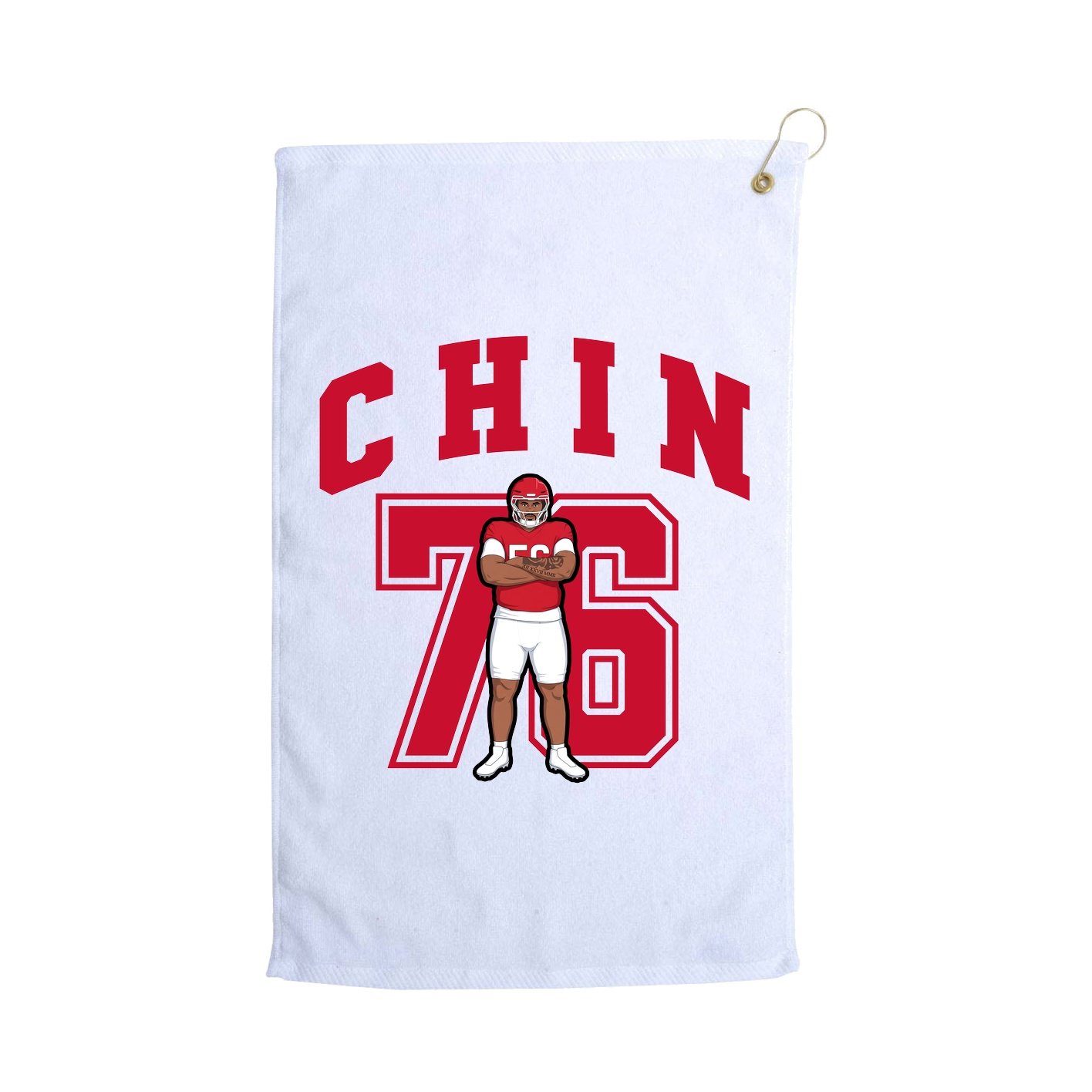 Golf Towel — Number in White