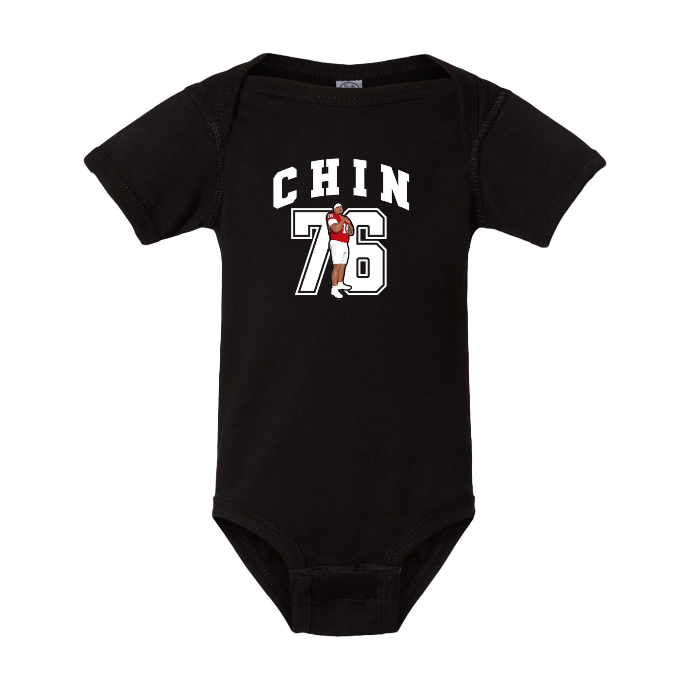 Baby Onesie — Number in Black