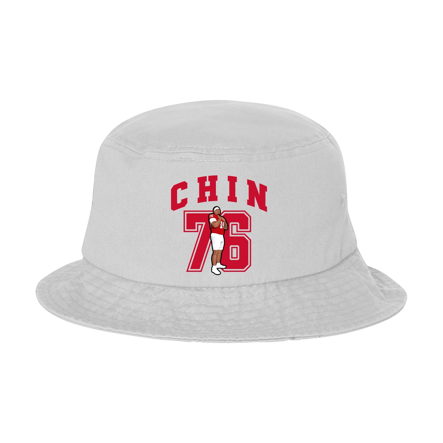 Bucket Cap — Number in White