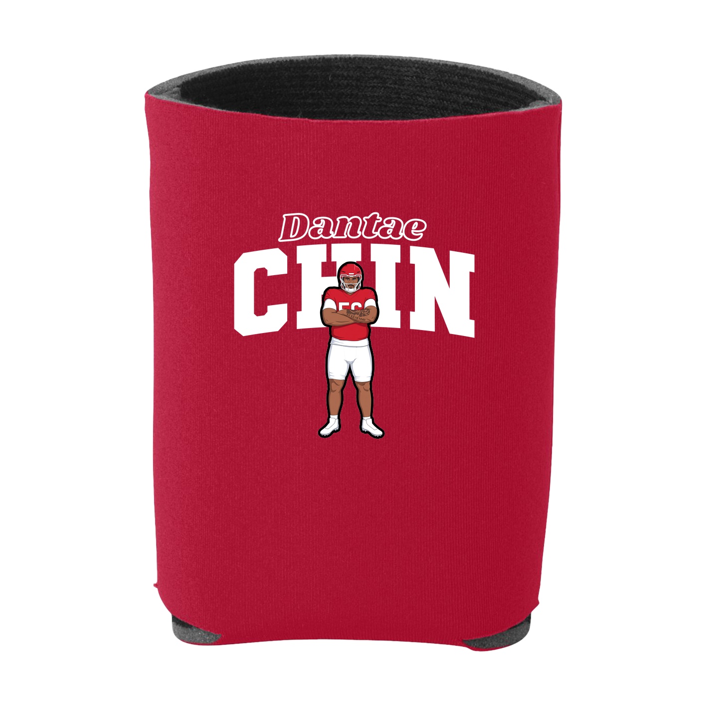 Can Holder — Name Arch in Red