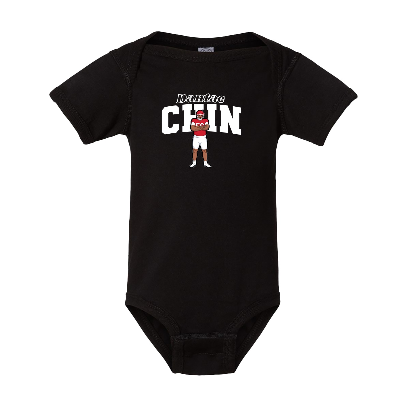 Baby Onesie — Name Arch in Black