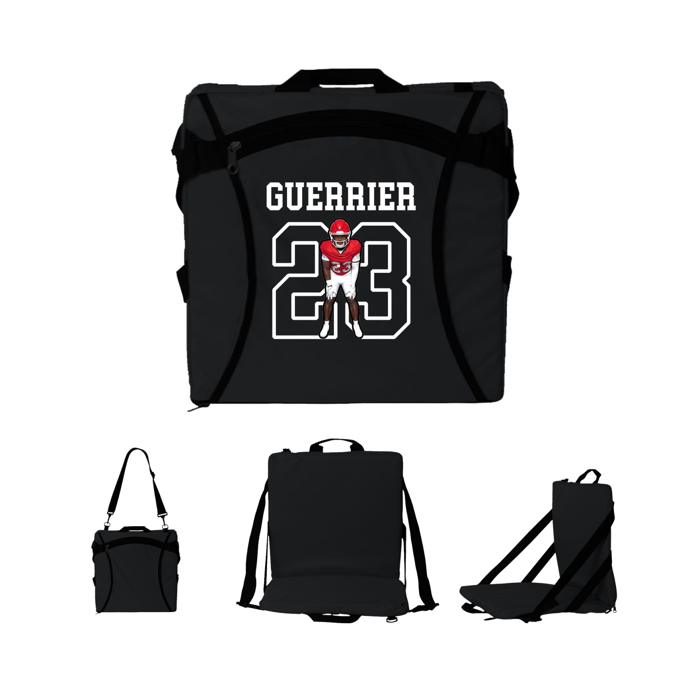 Folding Stadium Seat — Shirsey in Black