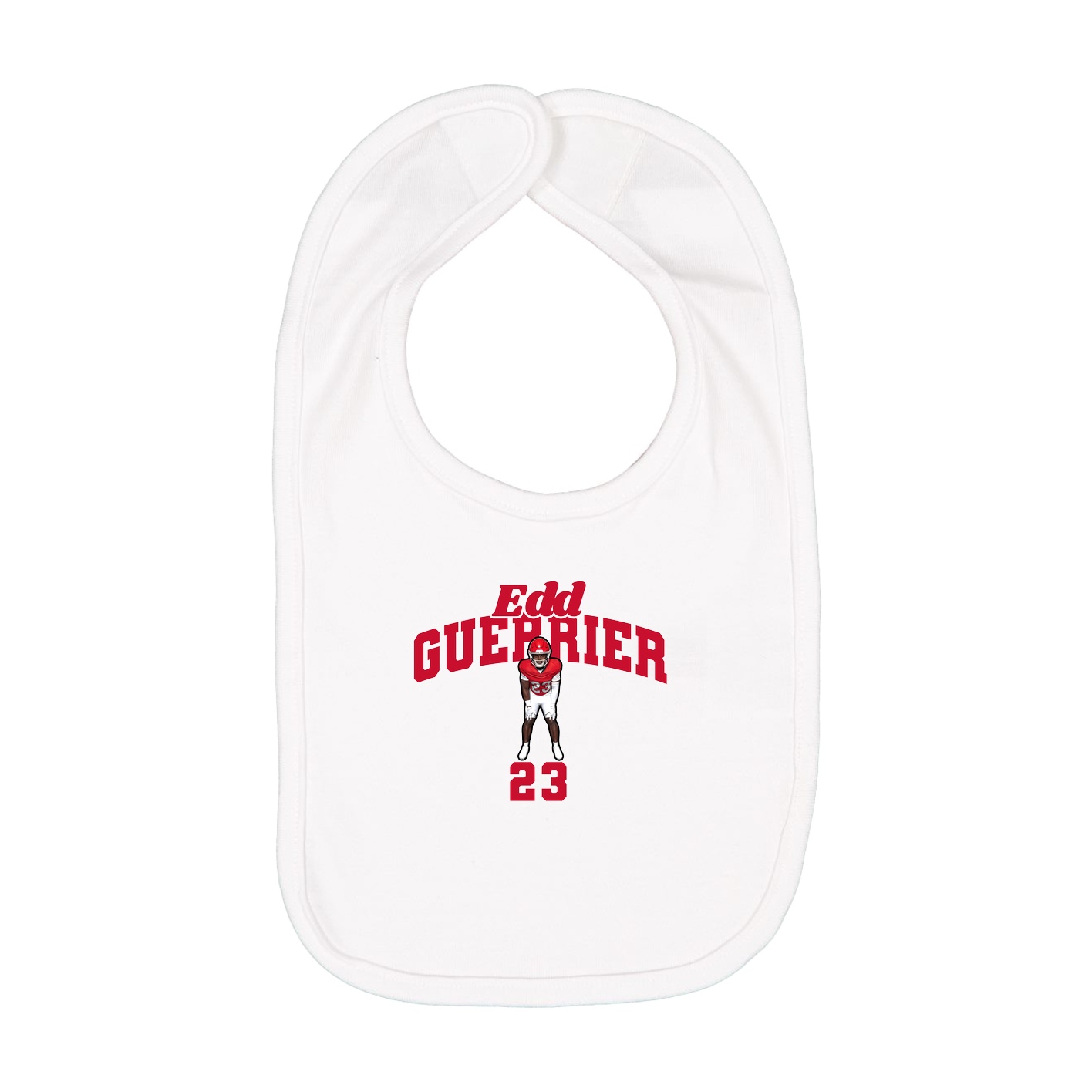 Infant Bib — Signature Arch in White