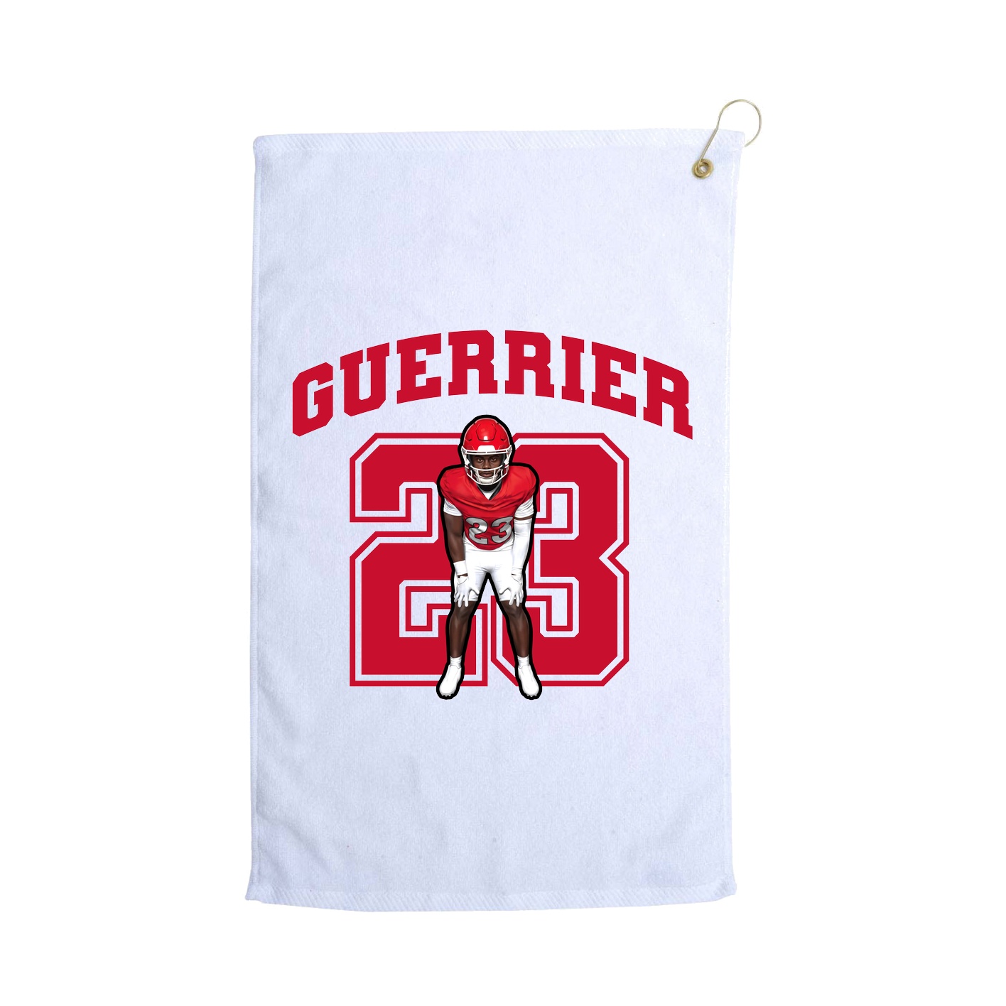 Golf Towel — Number in White