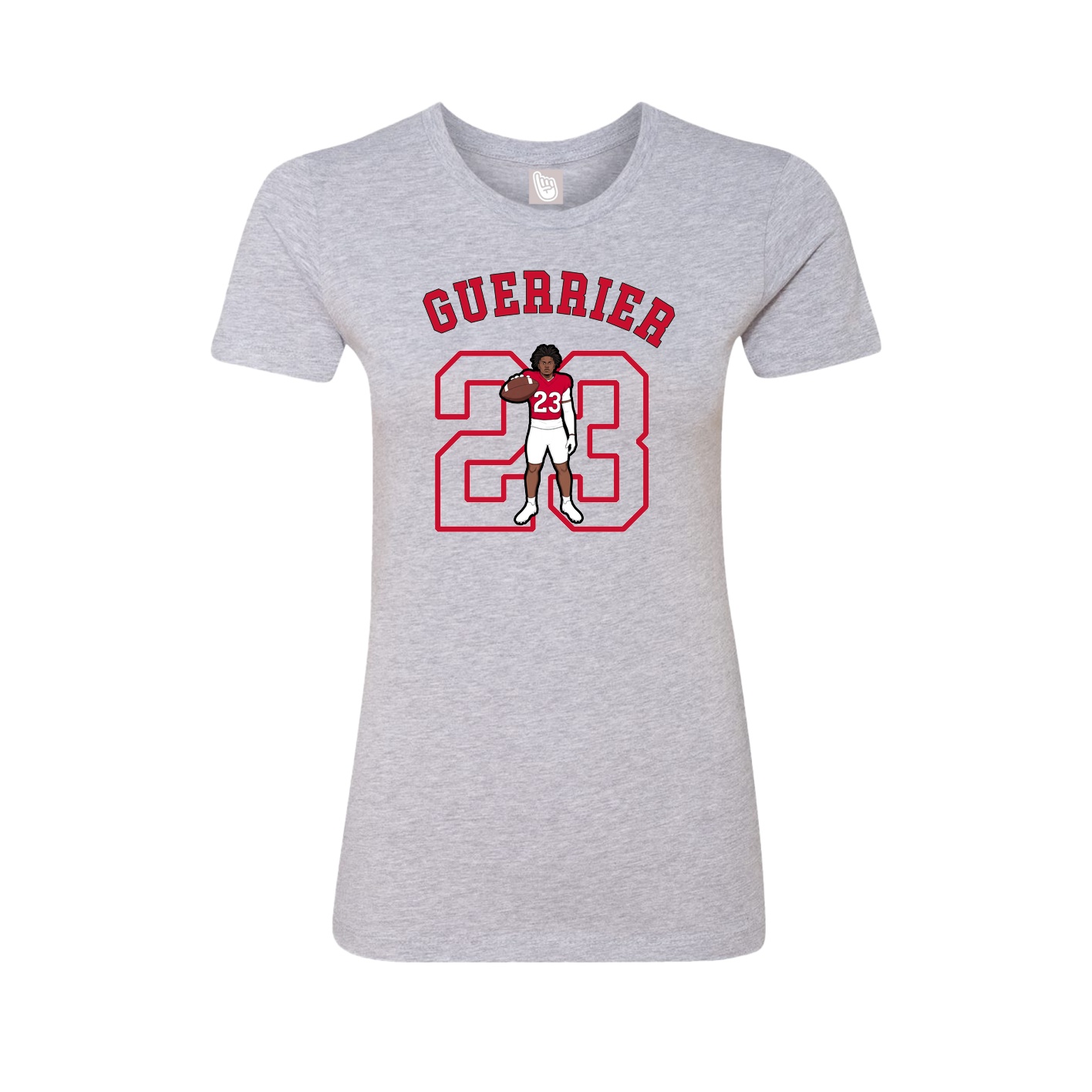 Fitted Women's Tee — Shirsey Arch in Grey
