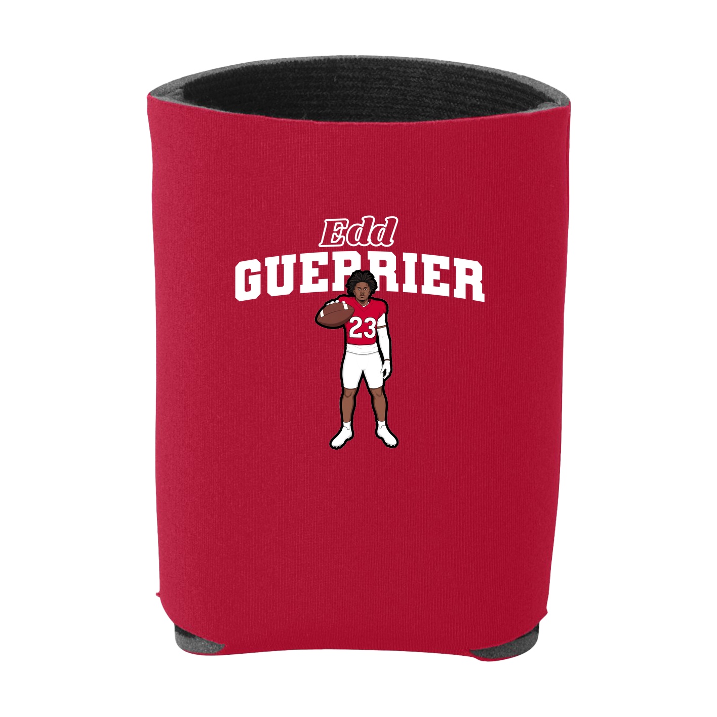 Can Holder — Name Arch in Red