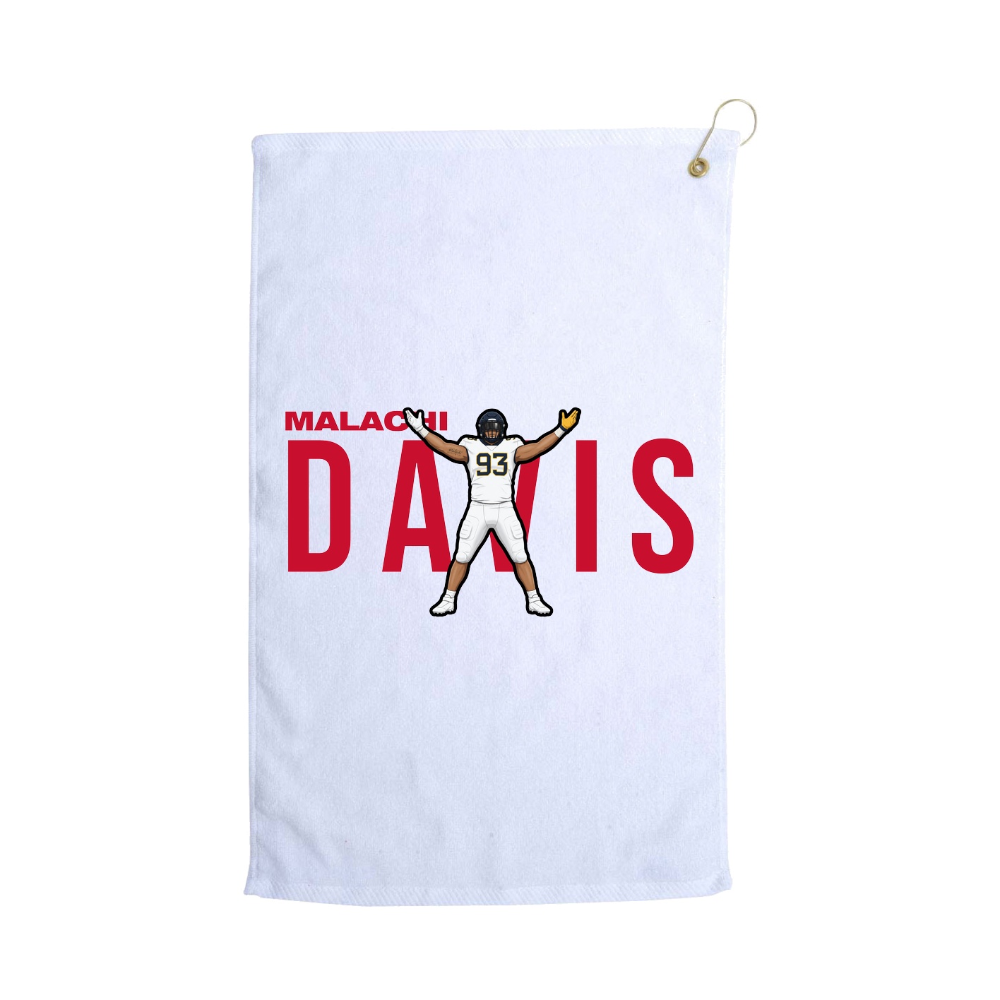 Golf Towel — Player Name in White