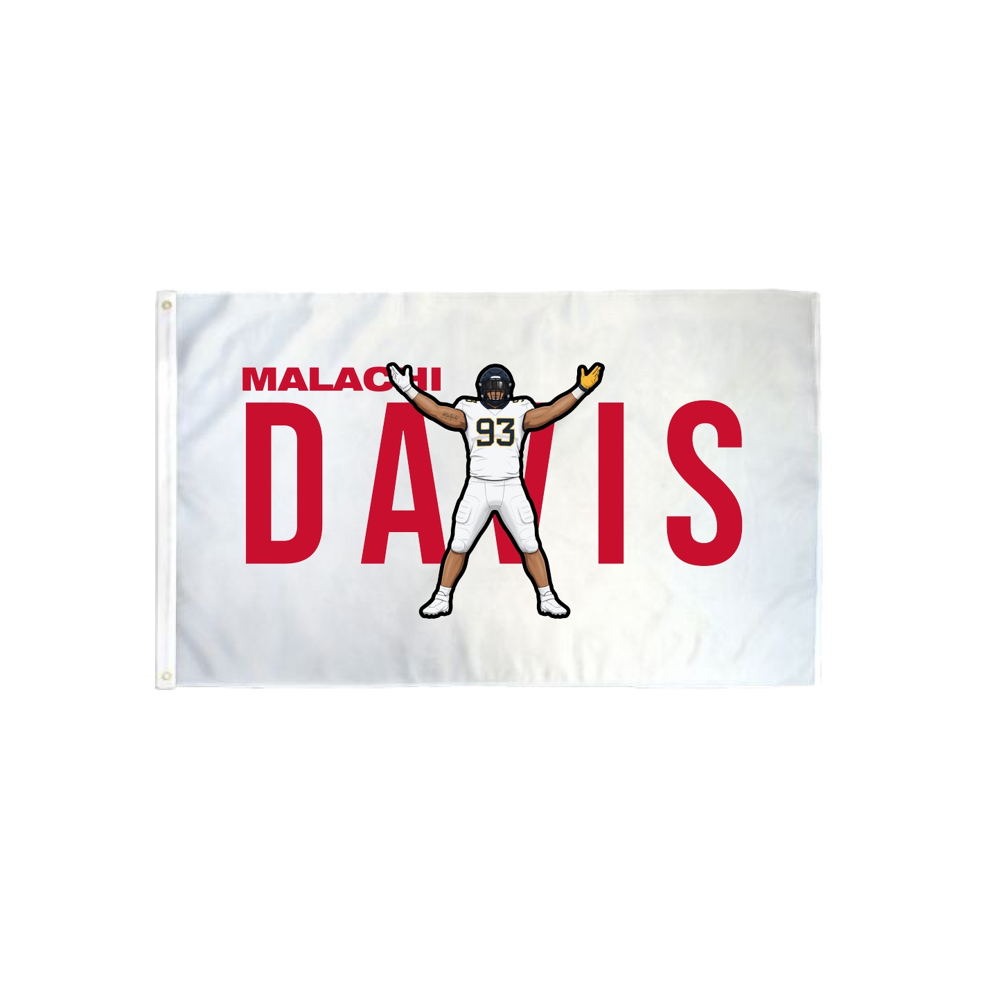 3x5 Flag — Player Name in Classic