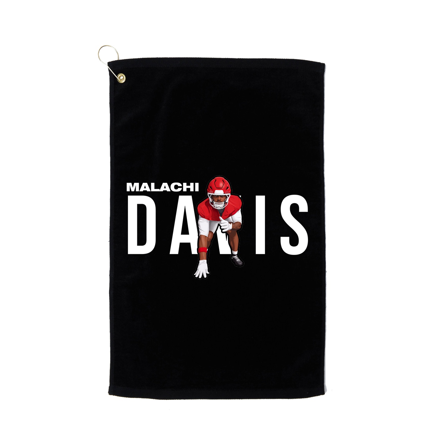 Golf Towel — Player Name in Black