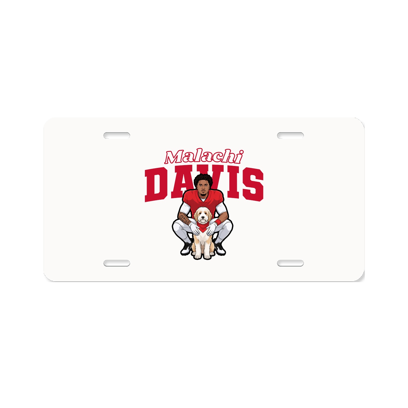 License Plate — Name Arch in Classic