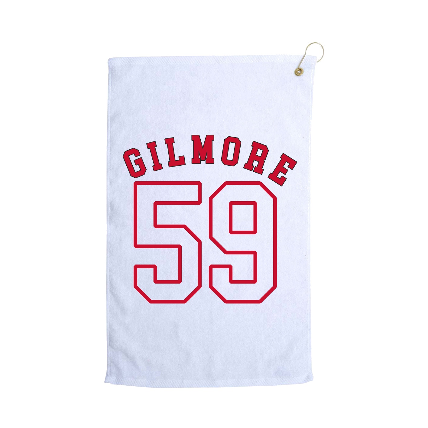 Golf Towel — Shirsey Arch in White
