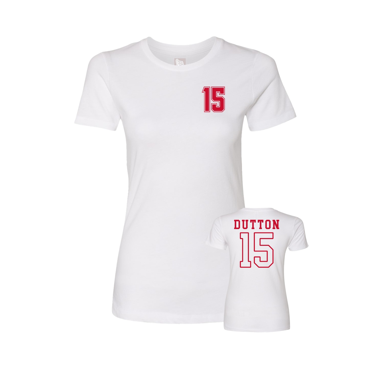 Womens Tee — Chest Back in White