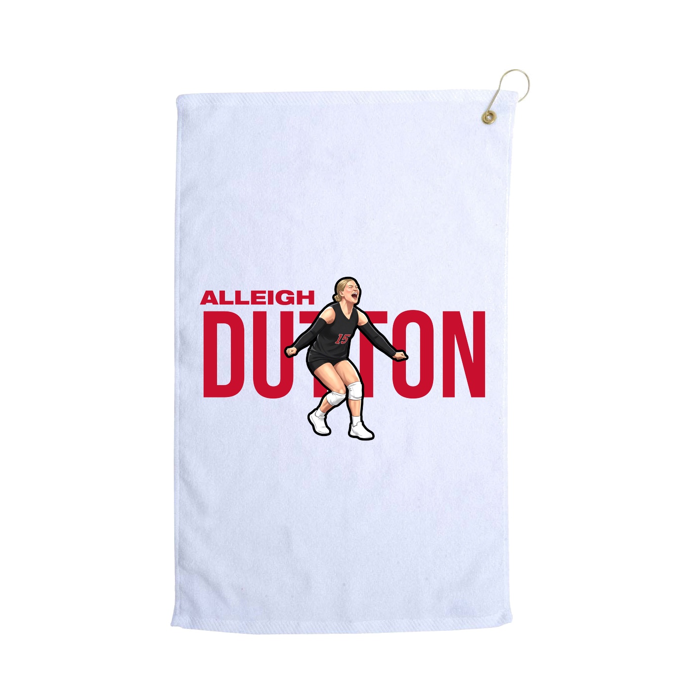 Golf Towel — Player Name in White