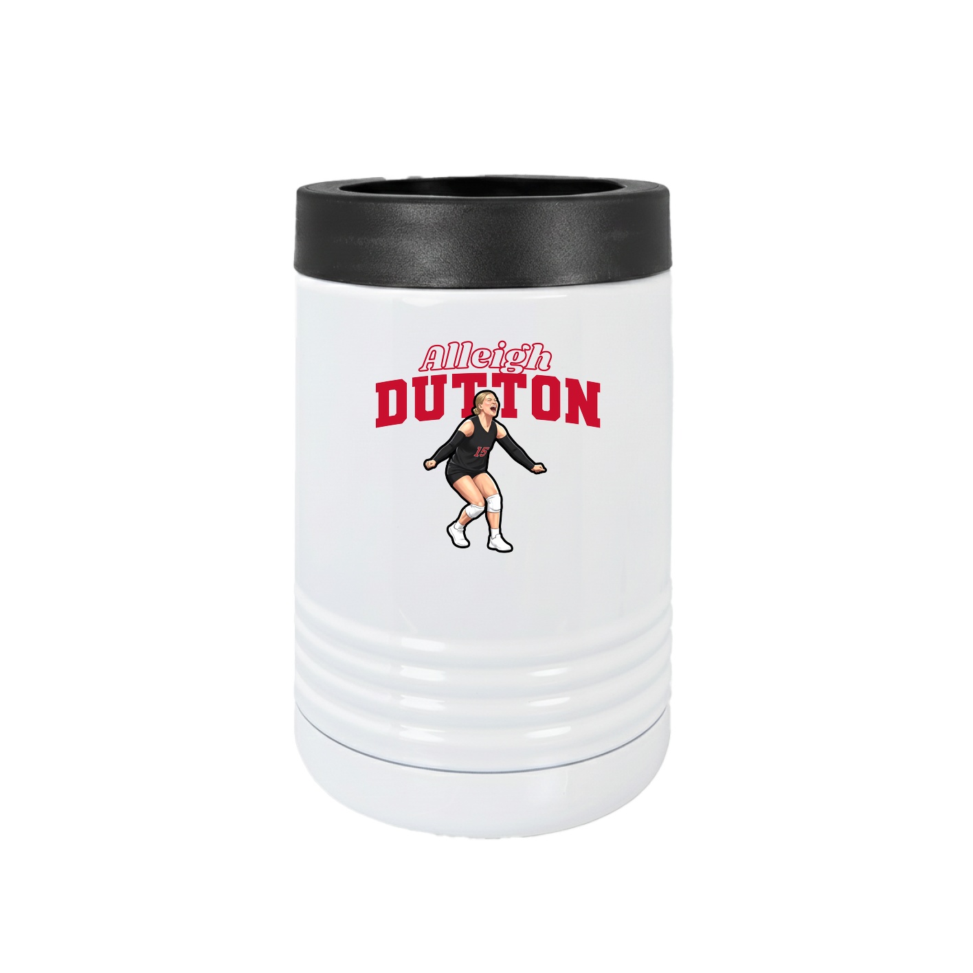 Beverage Holder — Name Arch in White
