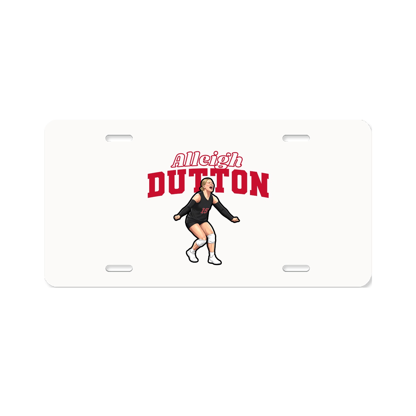 License Plate — Name Arch in Classic