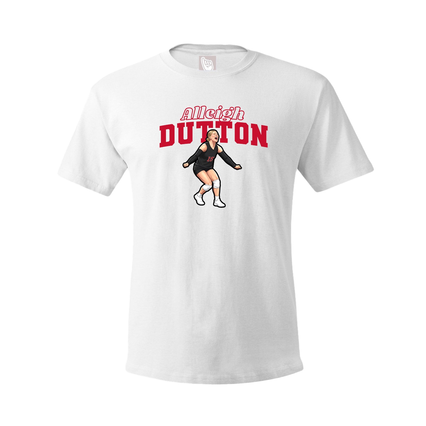 Youth Tee — Name Arch in White
