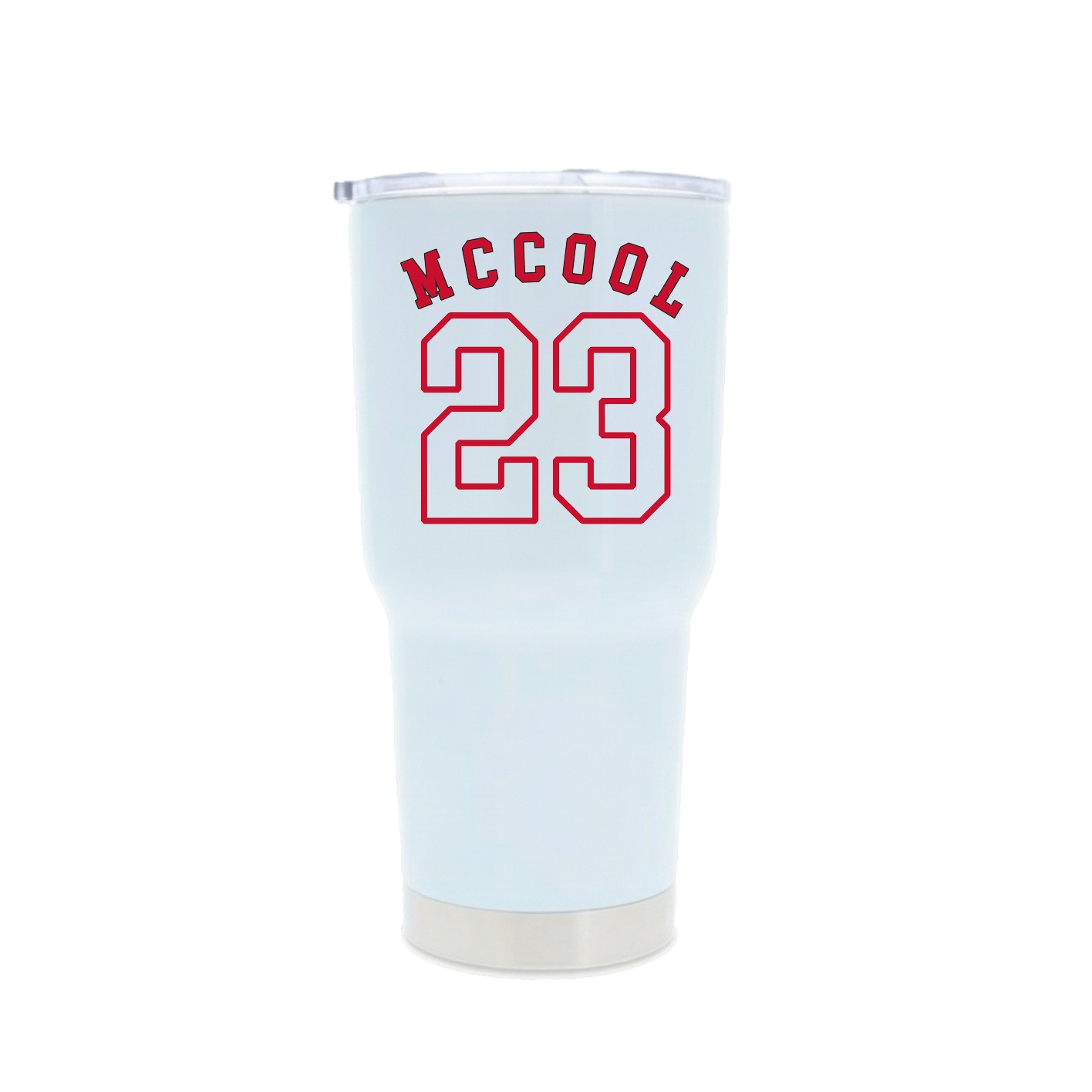 30oz Stainless Steel Tumbler — Shirsey Arch in White