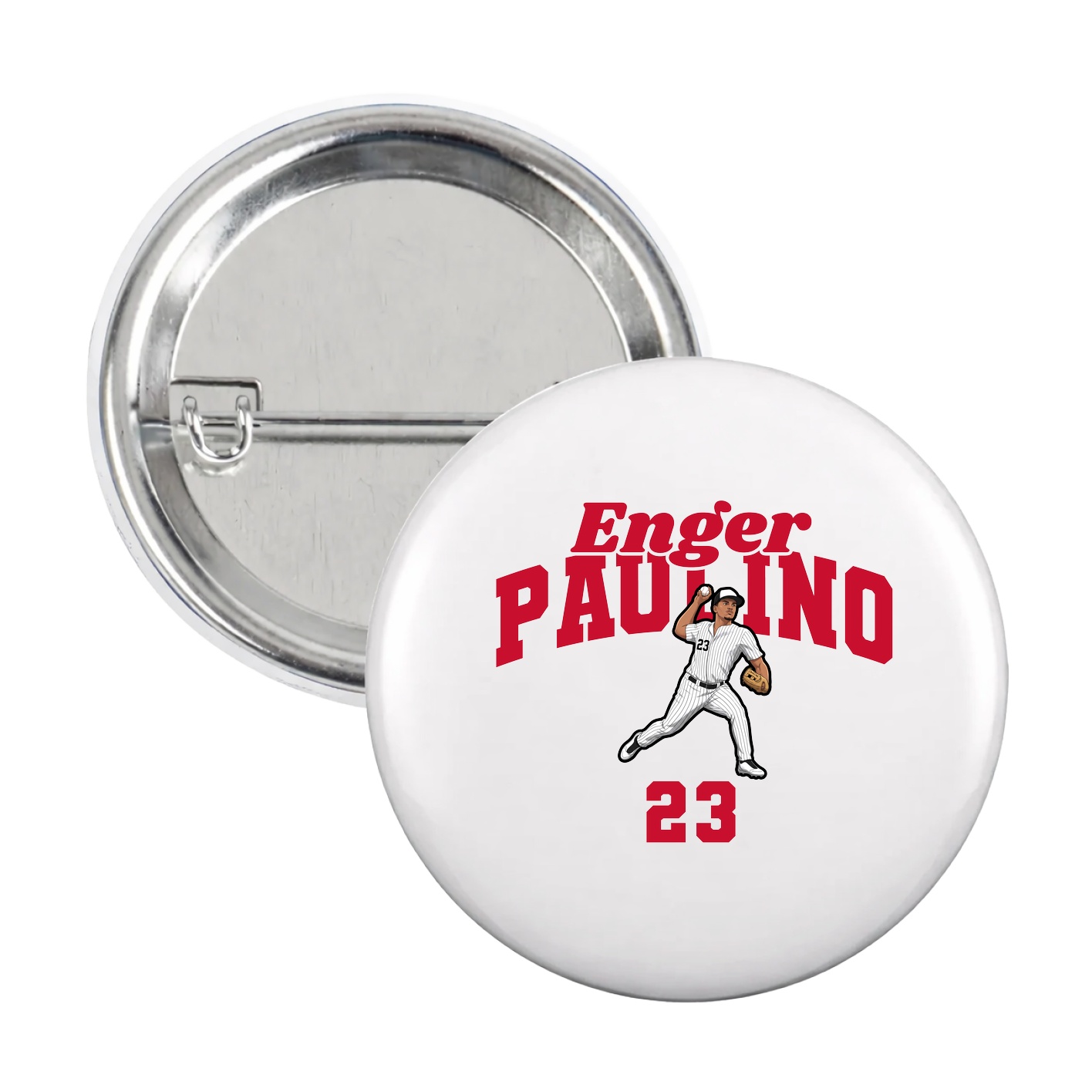 Game Day Button — Signature Arch in White