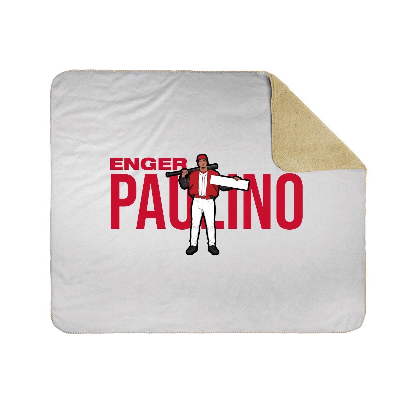 Throw Blanket — Player Name in White