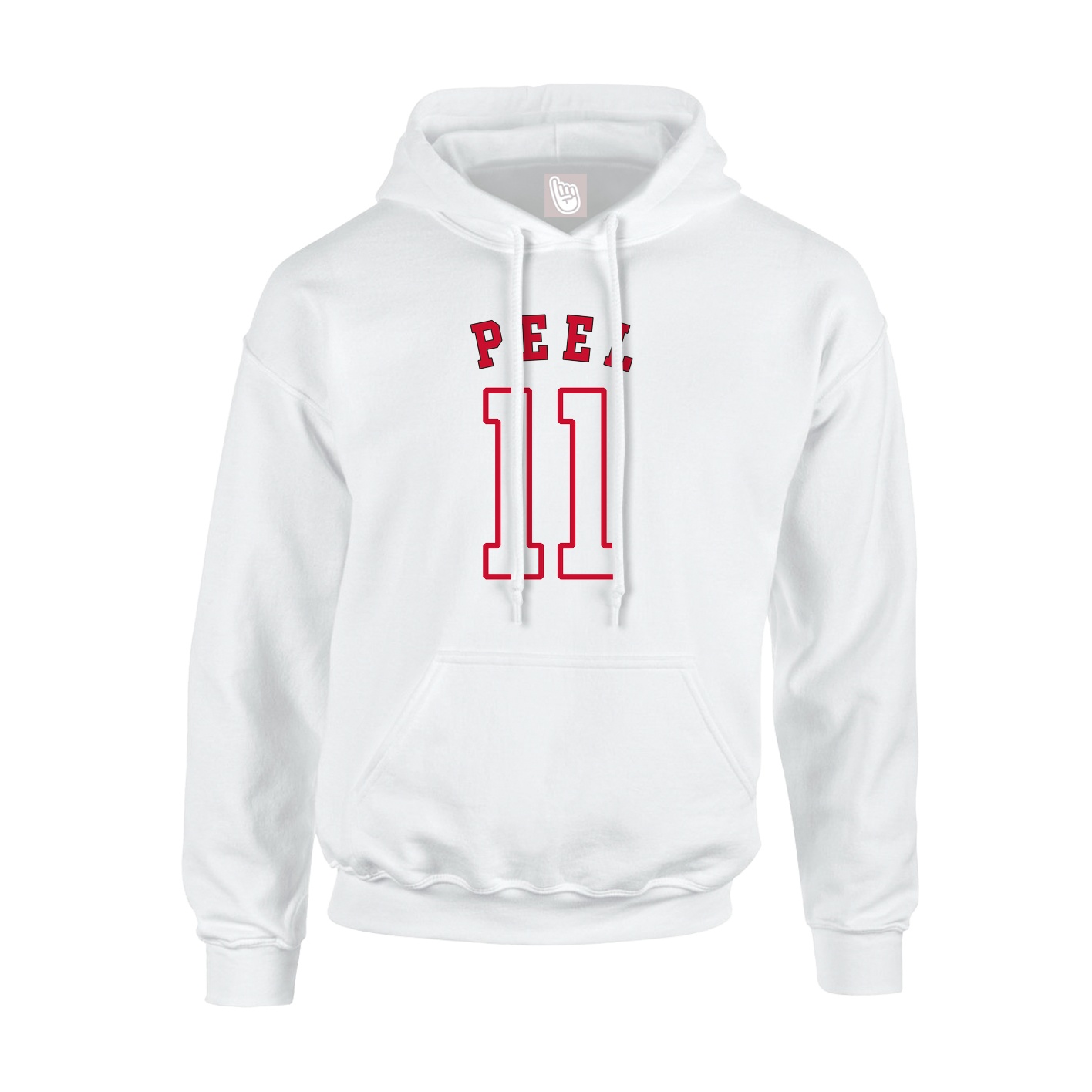 Hoodie — Shirsey Arch in White