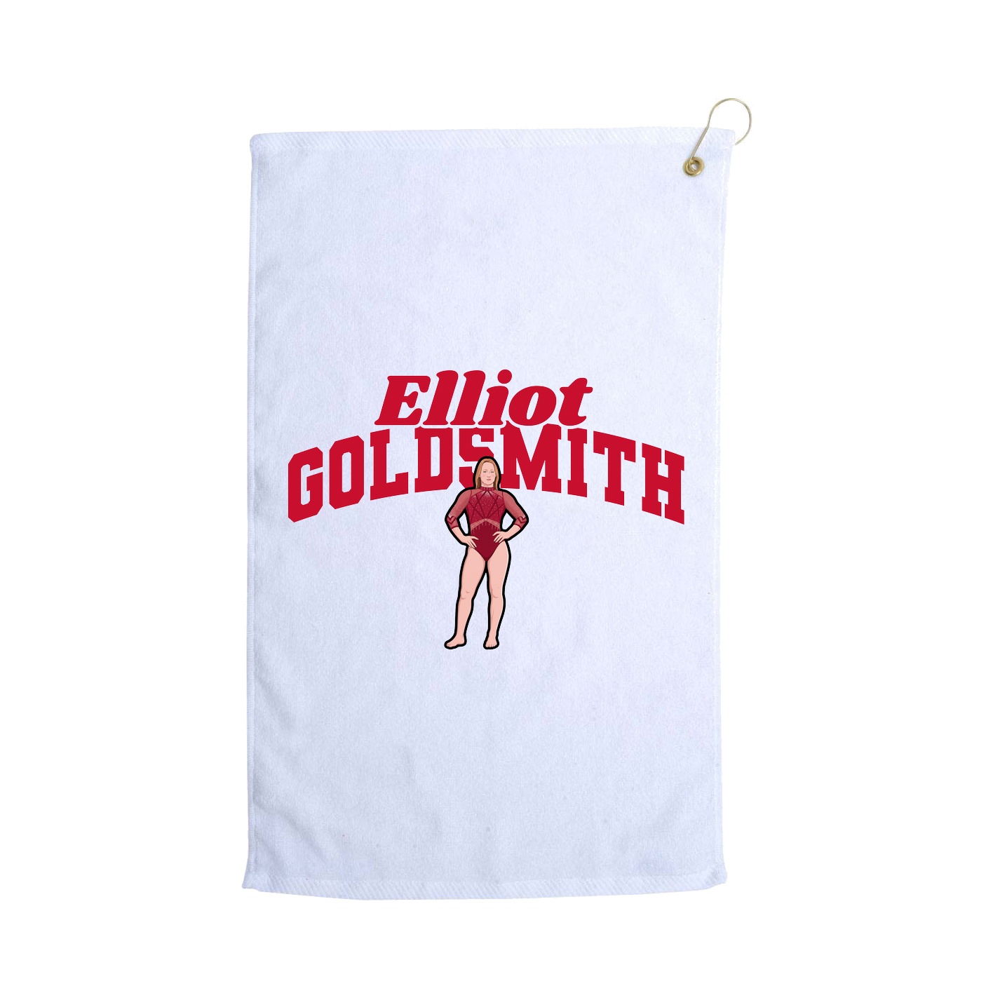 Golf Towel — Signature Arch in White