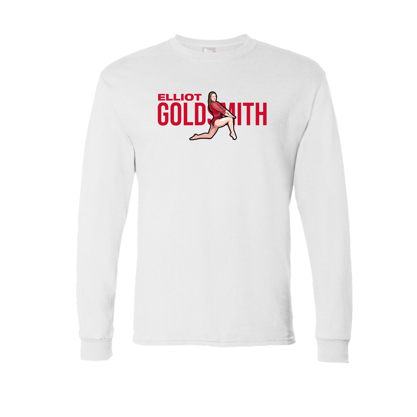 Long Sleeve Tee — Player Name in White