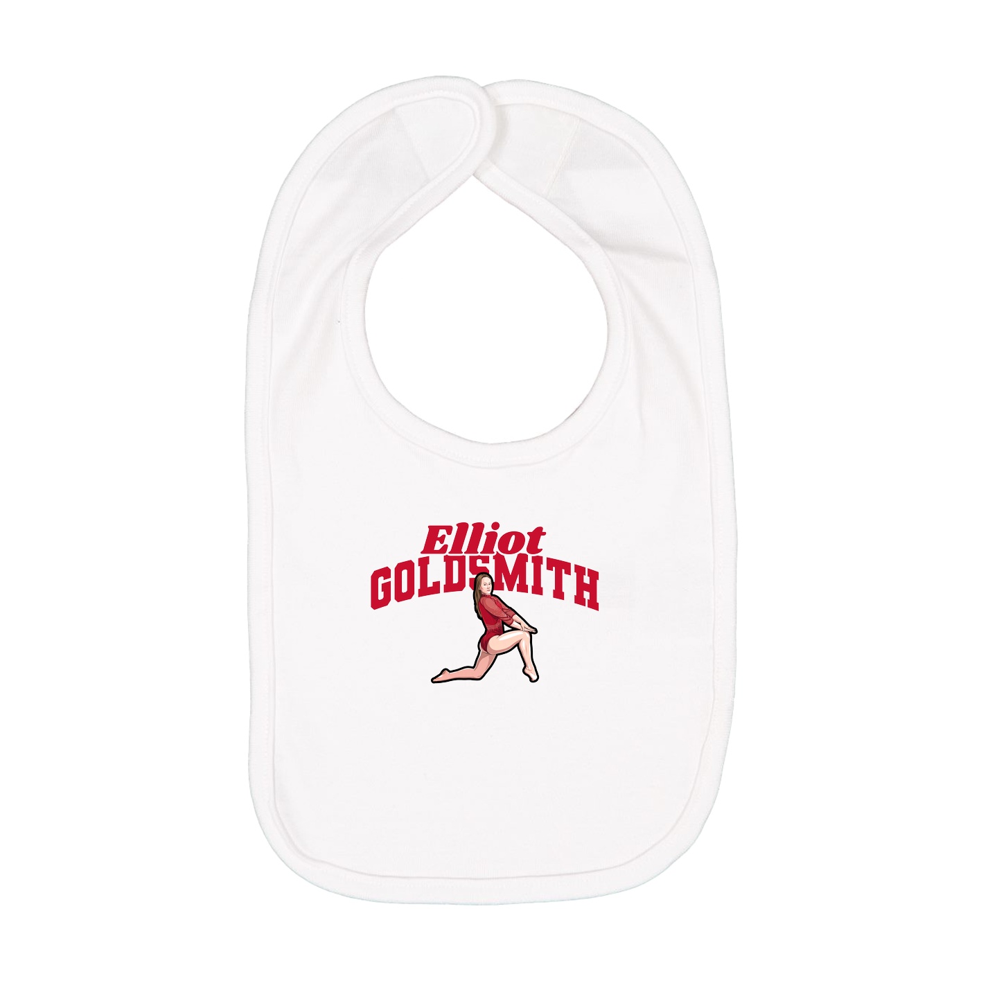 Infant Bib — Signature Arch in White