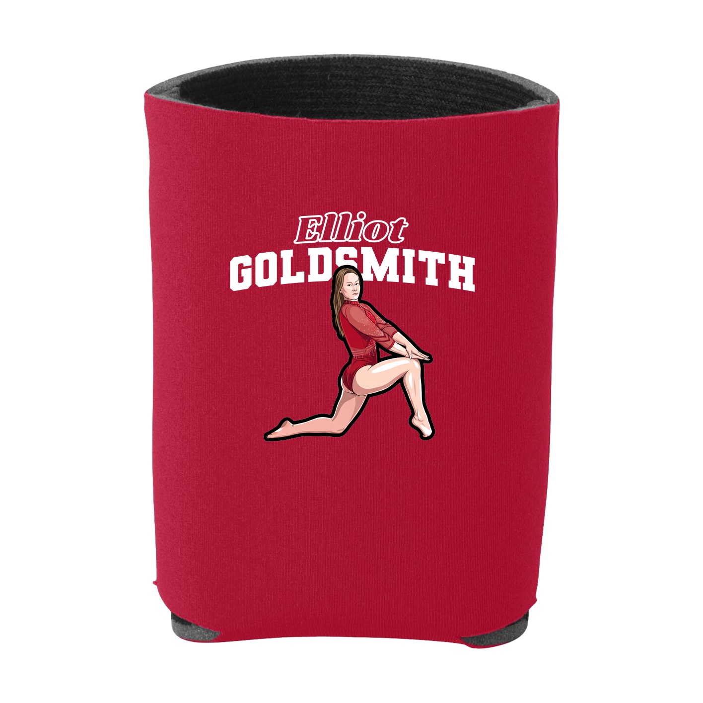 Can Holder — Name Arch in Red