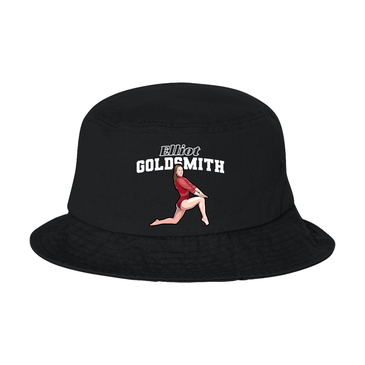 Bucket Cap — Name Arch in Black