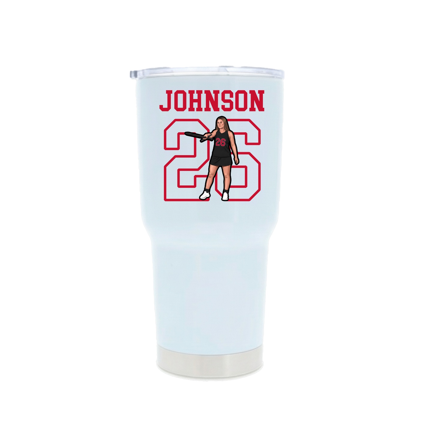 30oz Stainless Steel Tumbler — Shirsey in White