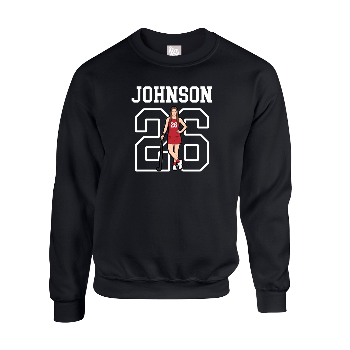 Fleece Crew — Shirsey in Black