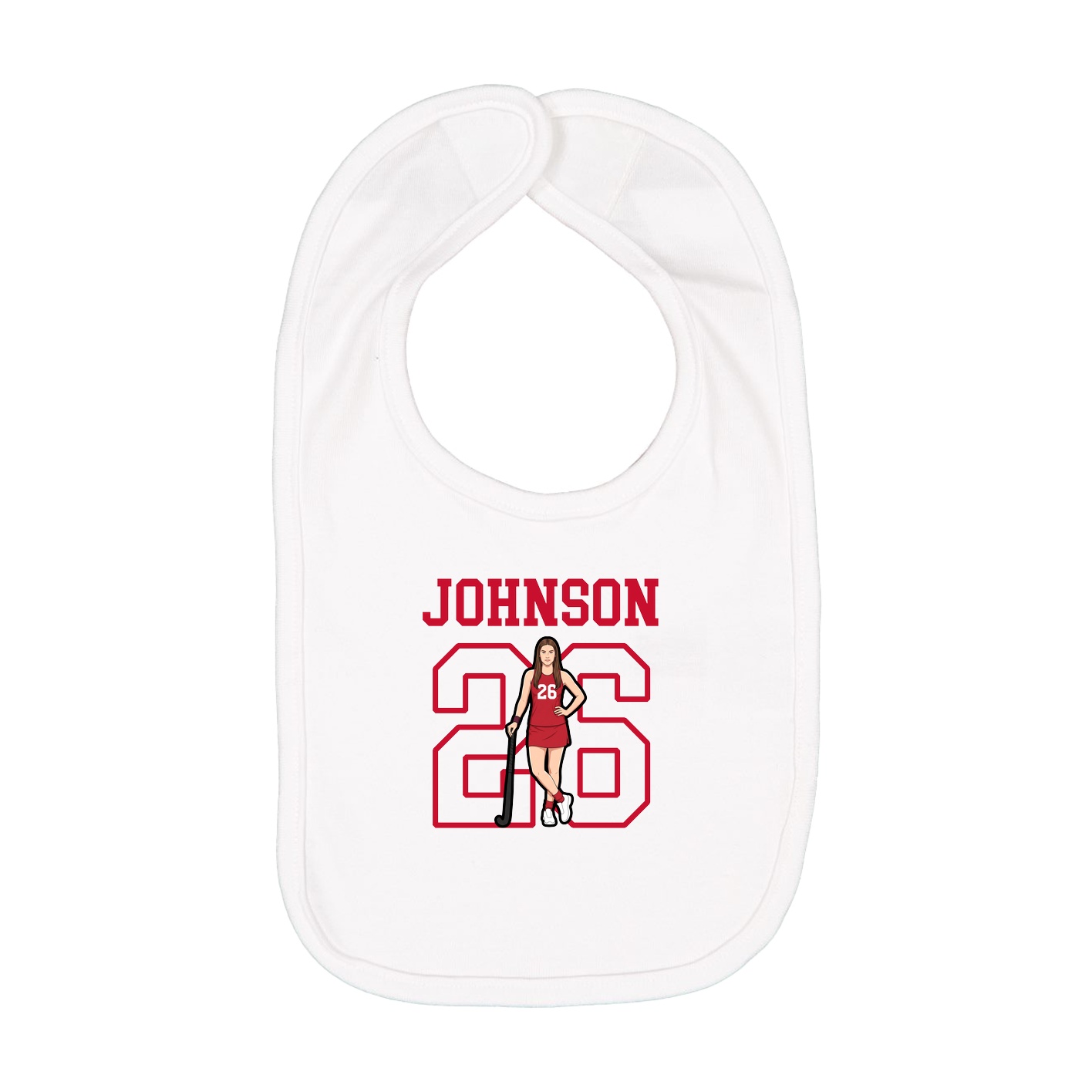 Infant Bib — Shirsey in White