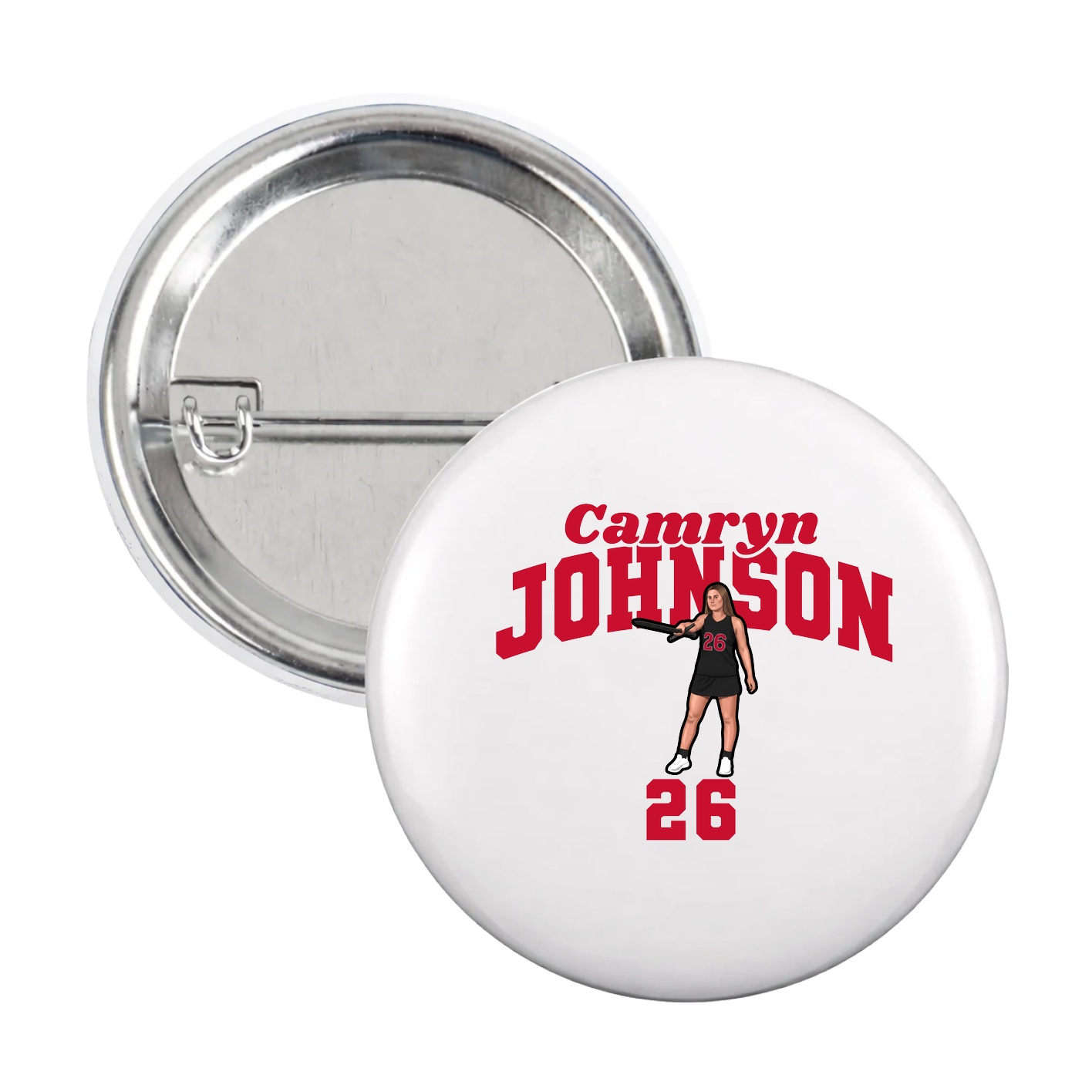 Game Day Button — Signature Arch in White