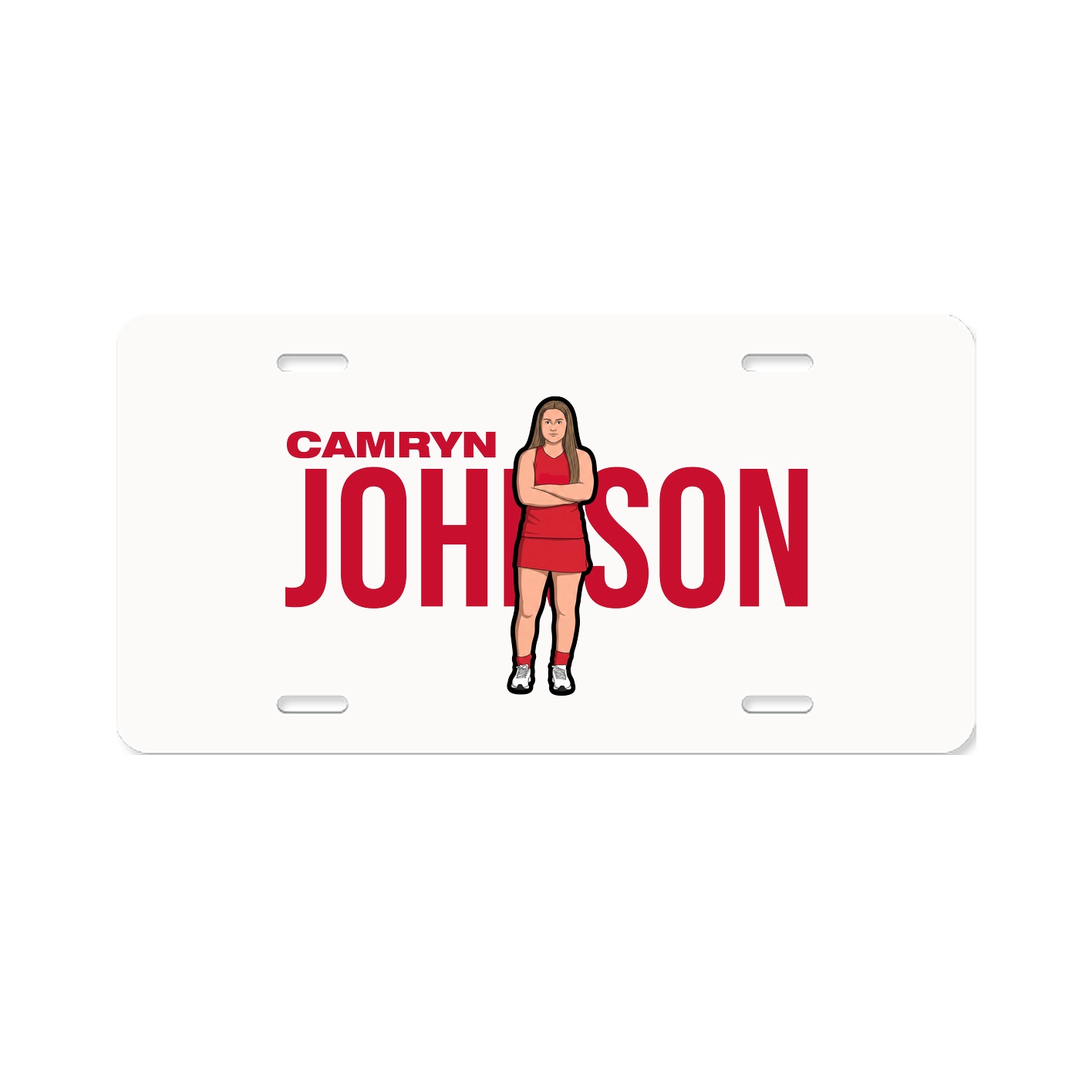 License Plate — Player Name in Classic