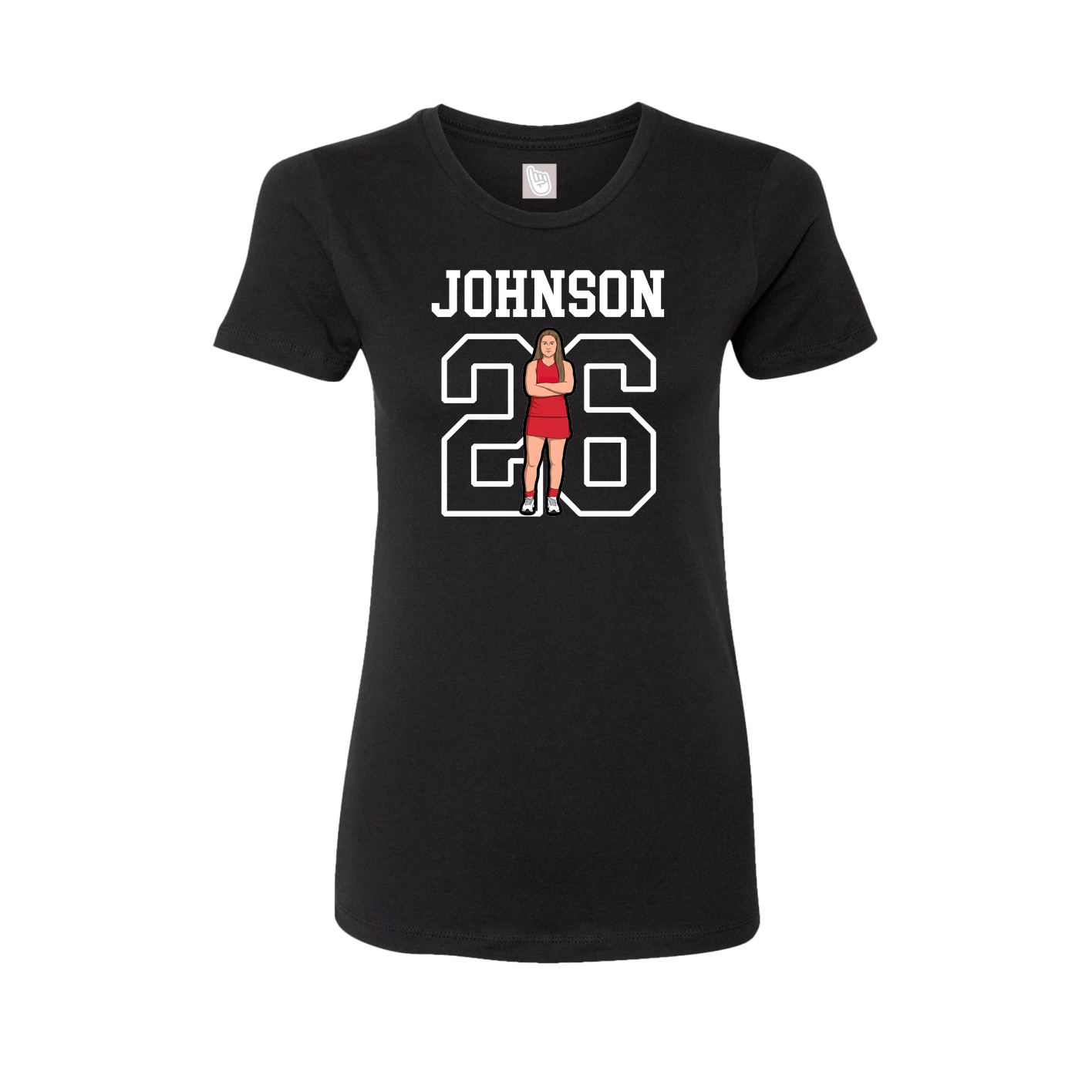Fitted Women's Tee — Shirsey in Black