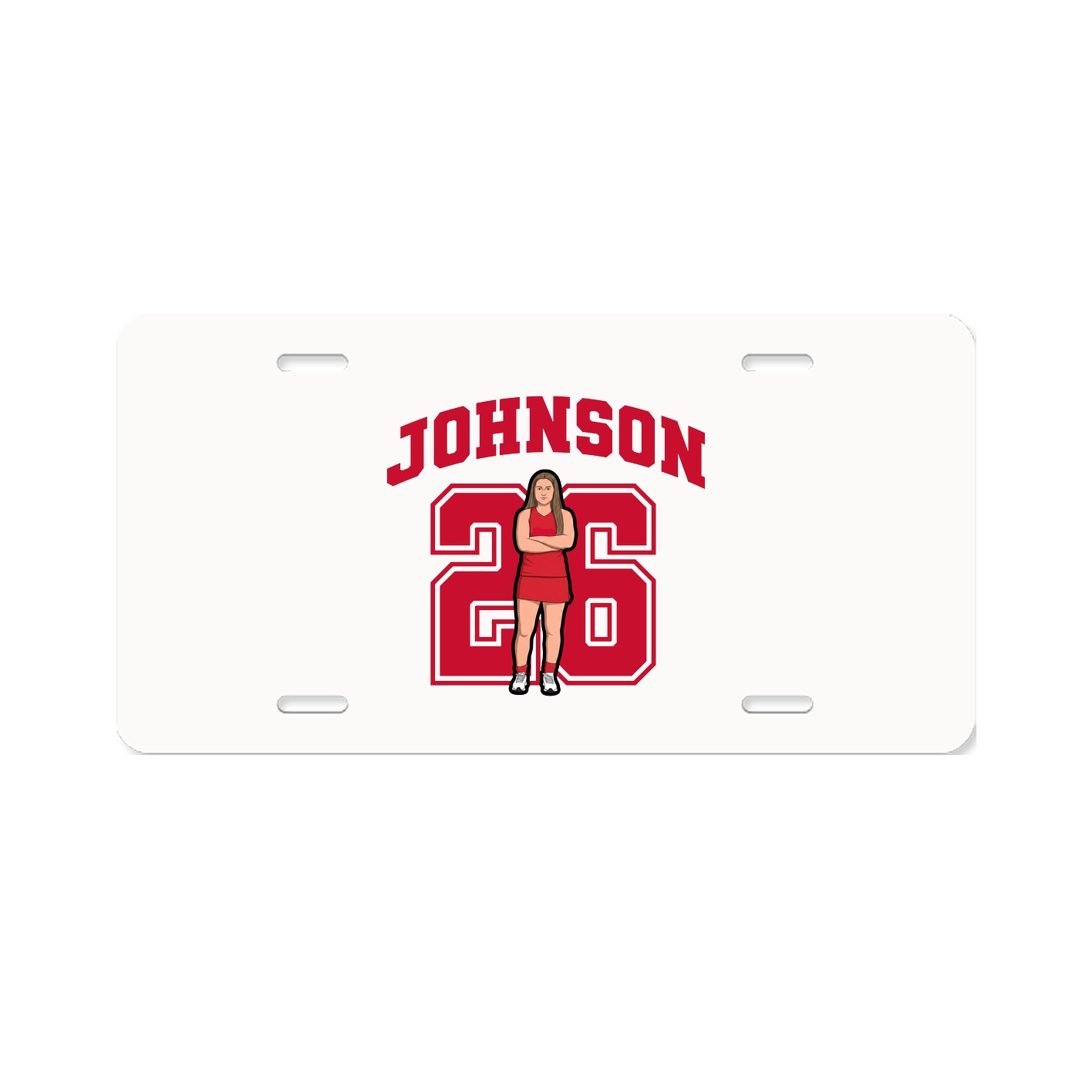 License Plate — Number in Classic