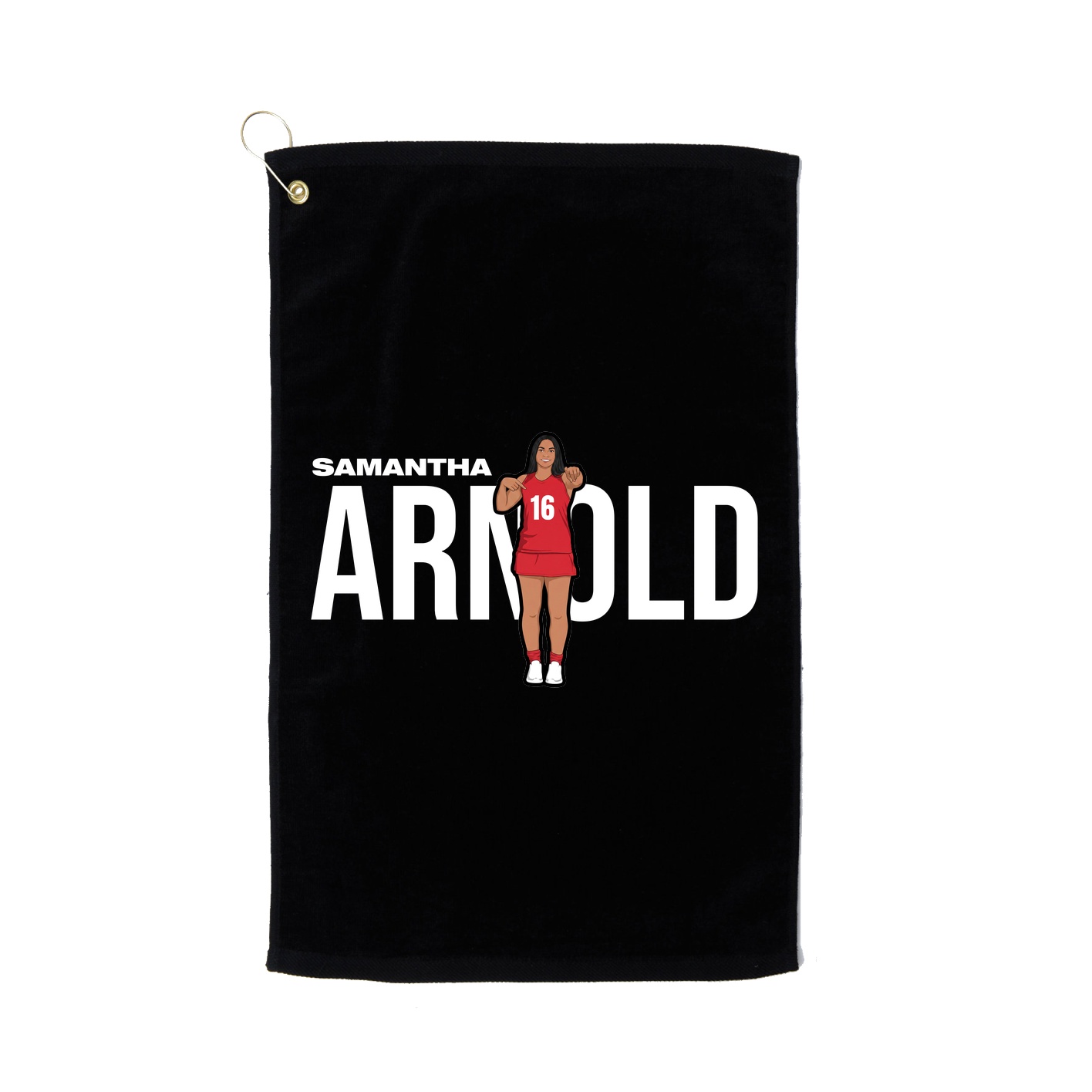 Golf Towel — Player Name in Black