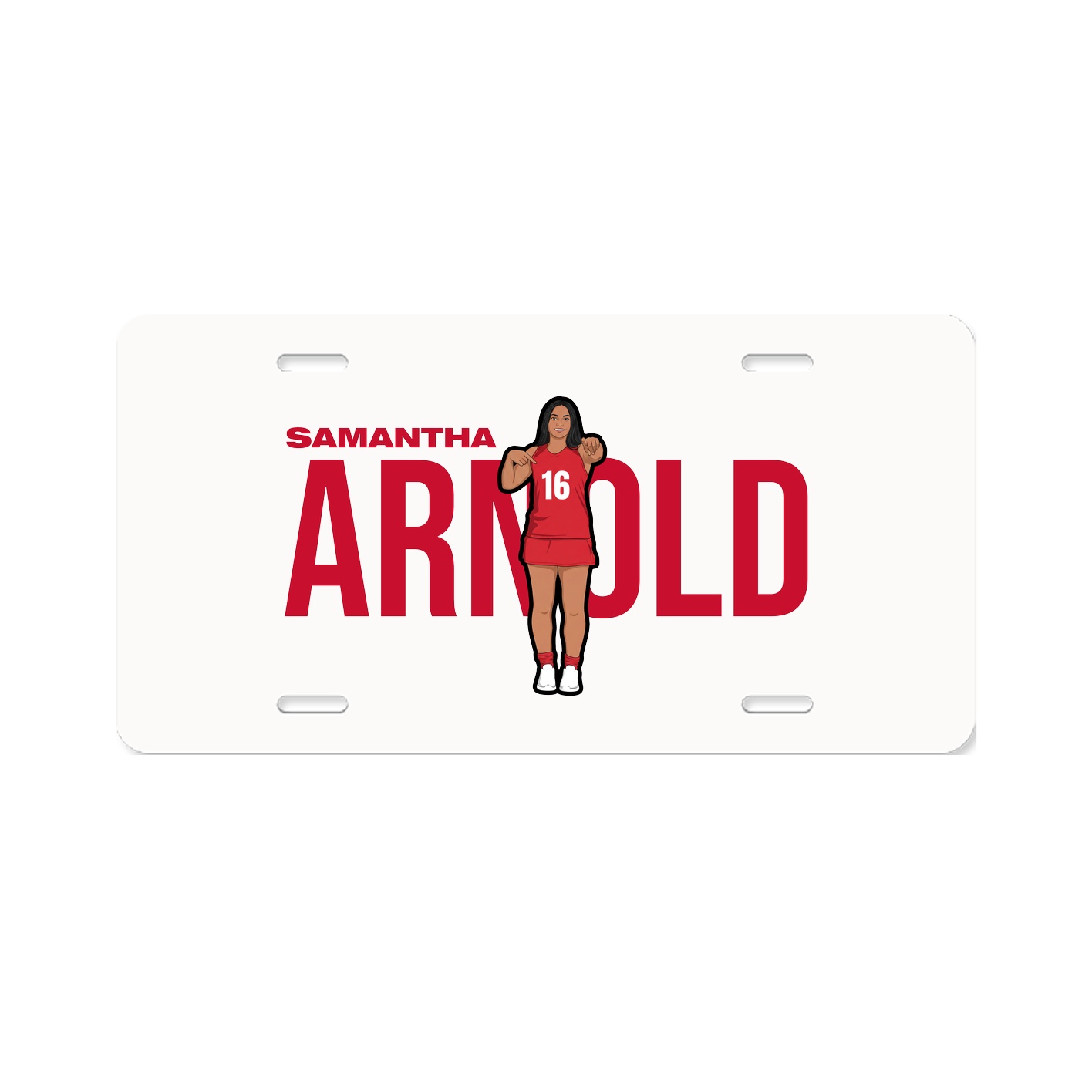 License Plate — Player Name in Classic
