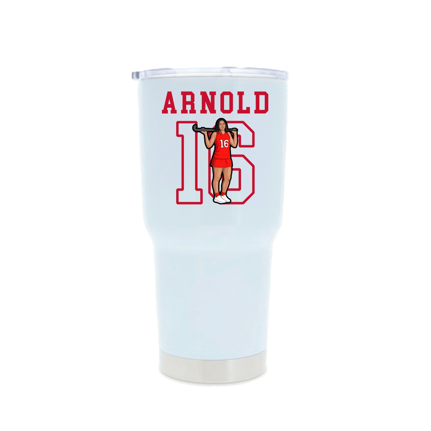 30oz Stainless Steel Tumbler — Shirsey in White