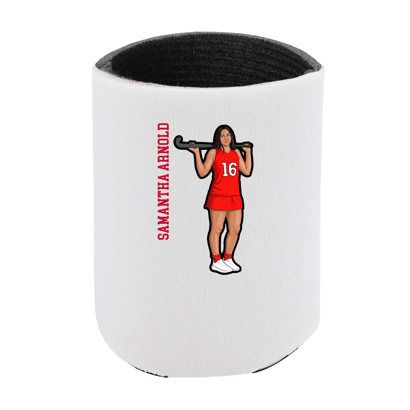 Can Holder — Name Vertical in White