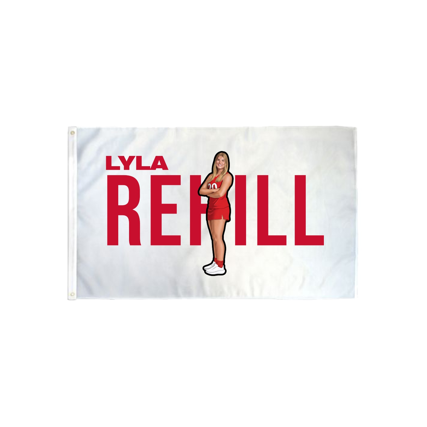 3x5 Flag — Player Name in Classic